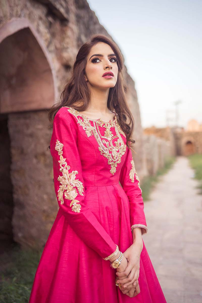 Hot Pink Formal Maxi